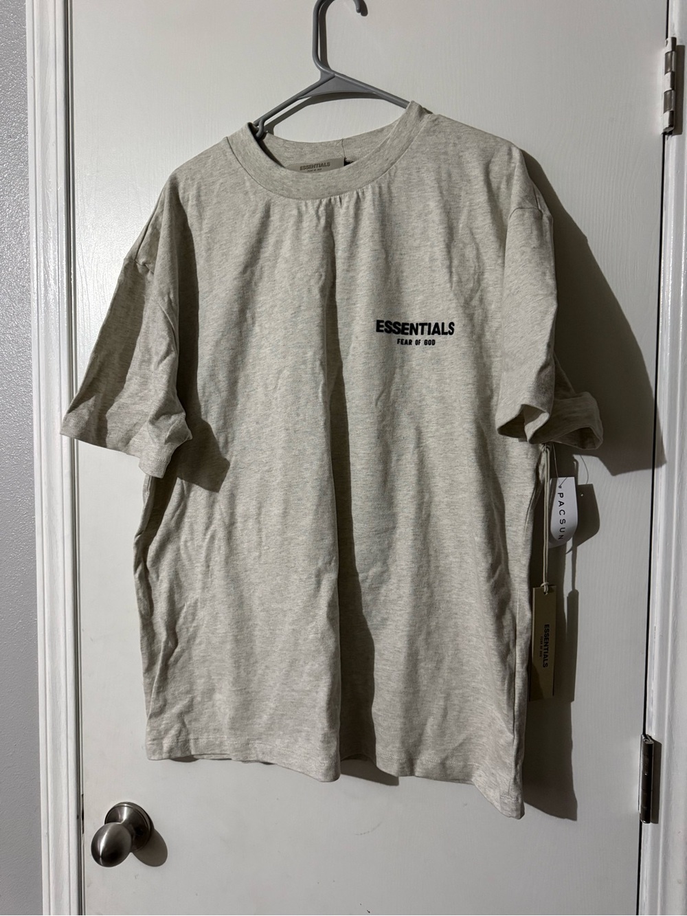 Fear of God Essentials Men’s Light Heather  Short Sleeve Tee
